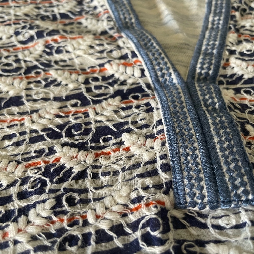 Tory Burch top, short sleeve. 100% cotton size small